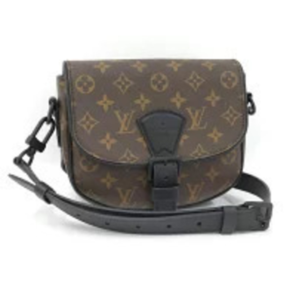 LOUIS VUITTON Montsouris Backpack Messenger Shoulder Bag Monogram Macassar Brown